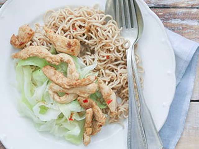 Foto Gemarineerde kipreepjes