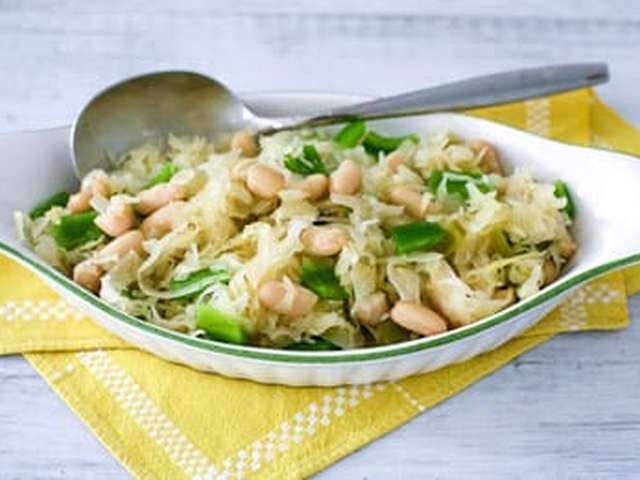 Foto Zuurkool met witte bonen