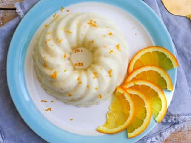 Foto Sinaasappel-kwarkpudding