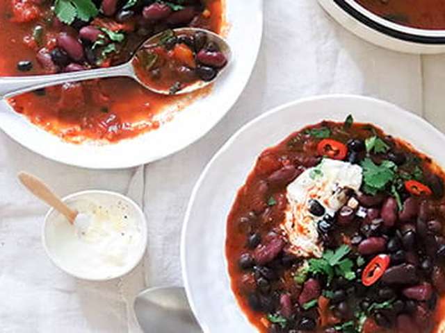 Foto Mexicaanse bonenschotel