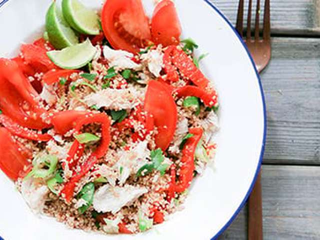 Foto Couscoussalade met makreel