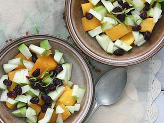 Foto Fruitsalade met cranberry's