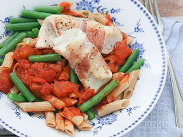 Foto Tilapiapakjes met pasta