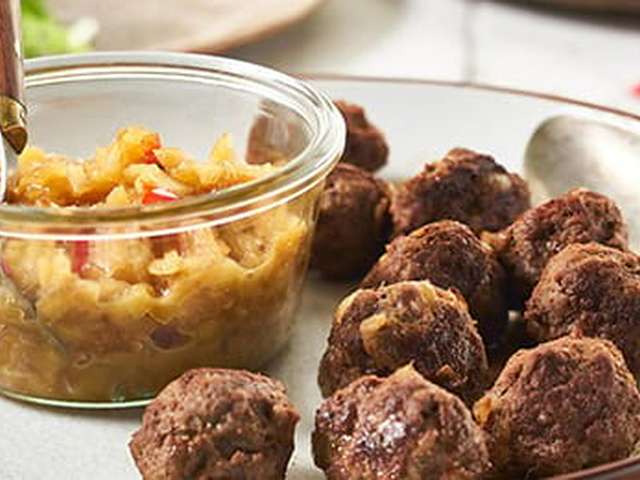 Foto Tartaarballetjes met appel-honingchutney