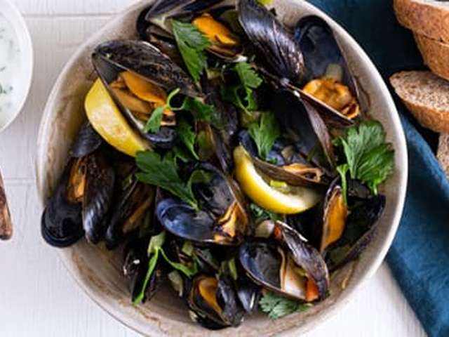Foto Mosselen met mosselgroente