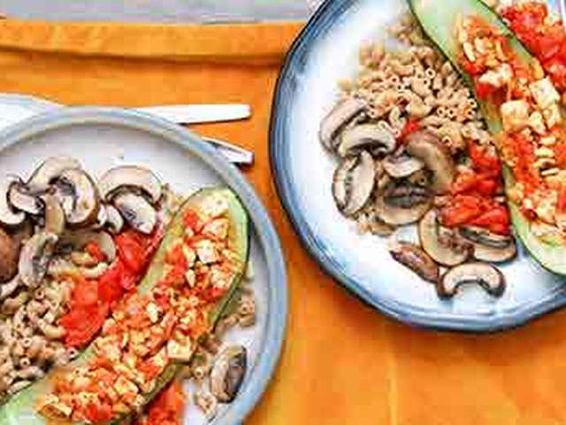 Foto Gevulde courgette