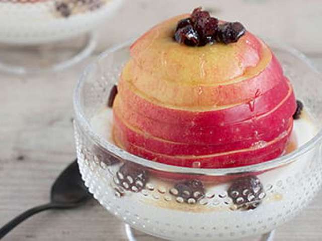 Foto Appel met honing en cranberries