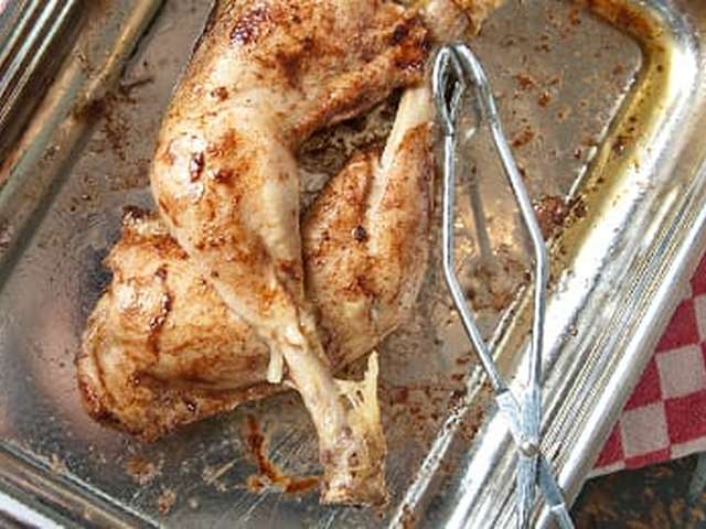 Foto Kaneelkip uit de oven met zoete aardappel
