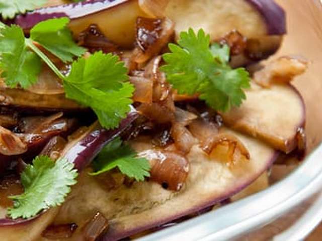 Foto Aubergines sweet & sour
