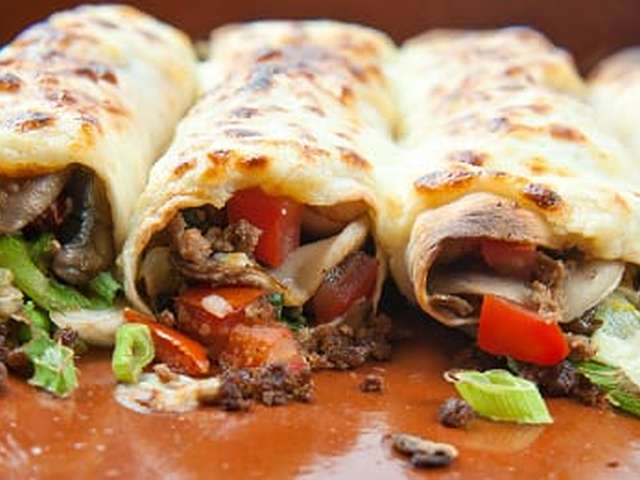 Foto Tortilla met tofu en andijvie