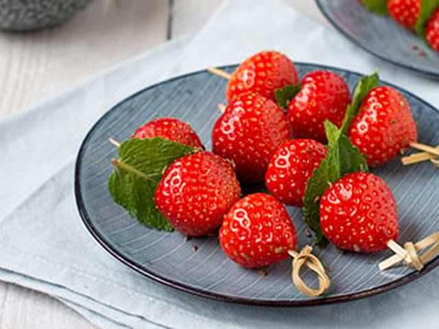 Foto Aardbeienspiesjes