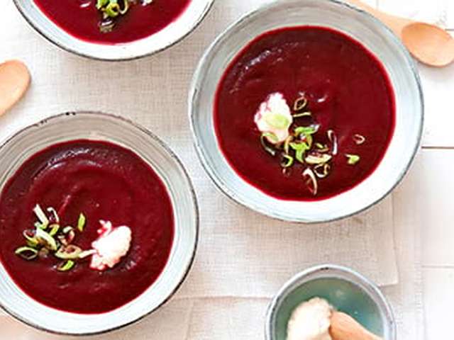 Foto Frisse bietjessoep