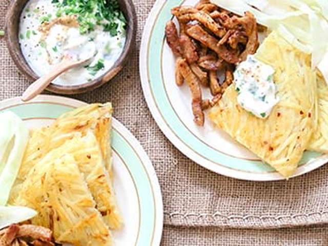 Foto Rösti met kruidendip