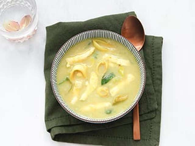 Foto Aardappel-preisoep met kip