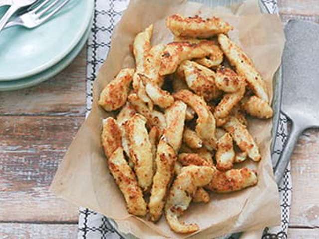 Foto Vissticks met rijstsalade