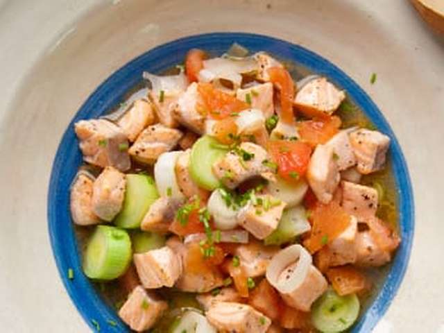 Foto Geroerbakte zalm