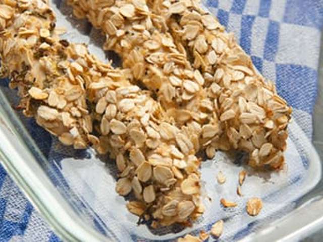 Foto Krokante kip met spruitjes en aardappelpuree