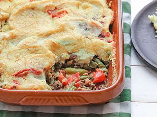 Foto Sperziebonen-ovenschotel