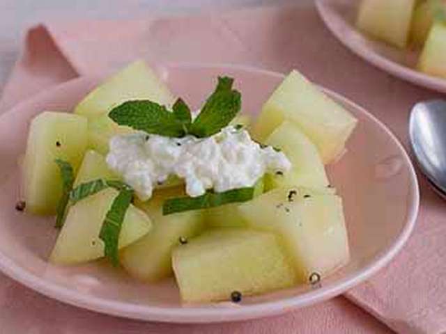 Foto Meloensalade met munt