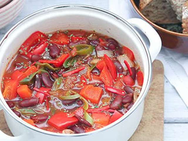 Foto Vegetarische bonensoep
