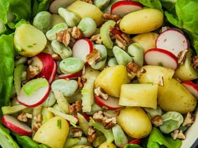 Foto Krieltjessalade met pecannoten