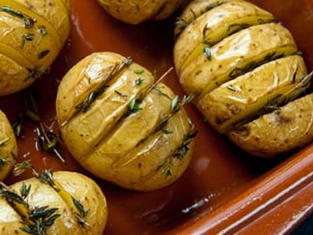 Foto Hasselback aardappelen