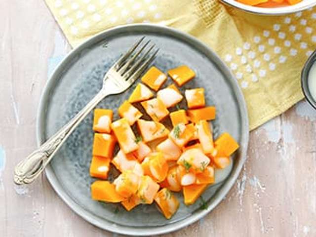 Foto Pompoen met dillesaus