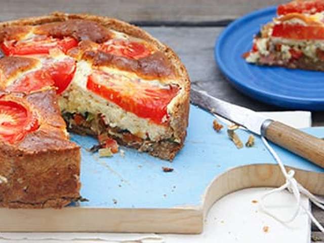 Foto Italiaanse groentetaart