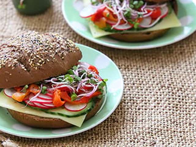 Foto Broodje gezond met kaas