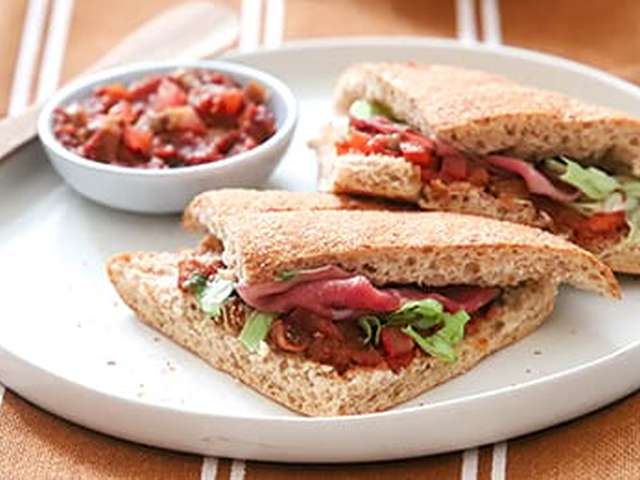 Foto Turks brood met rosbief