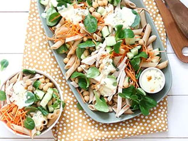 Foto Maaltijdsalade gebraden kip