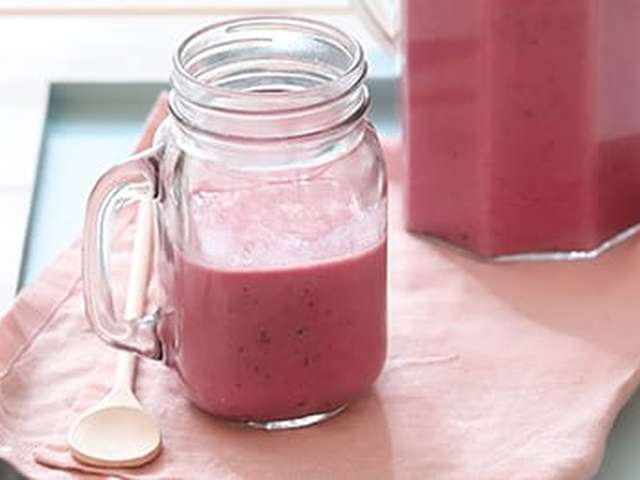 Foto Bosvruchten yoghurtshake