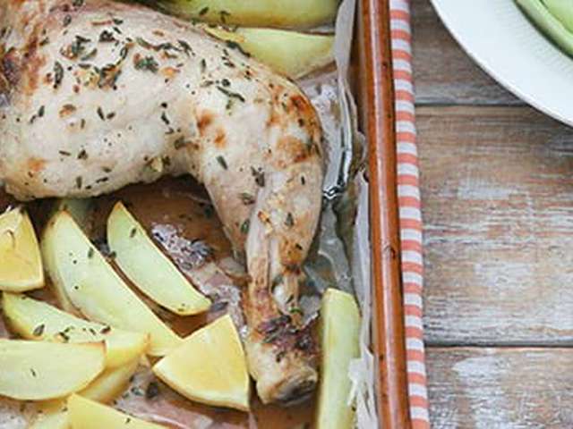 Foto Kip met honing en citroen