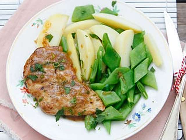 Foto Schnitzel met limoenjus