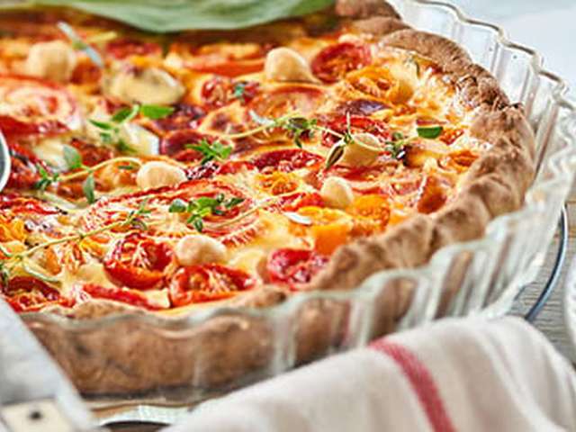 Foto Tomatenquiche met noten