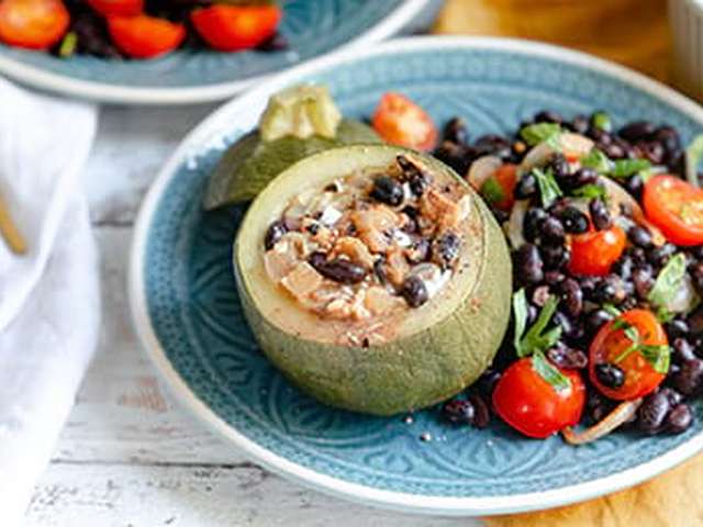 Foto Gevulde bolcourgette