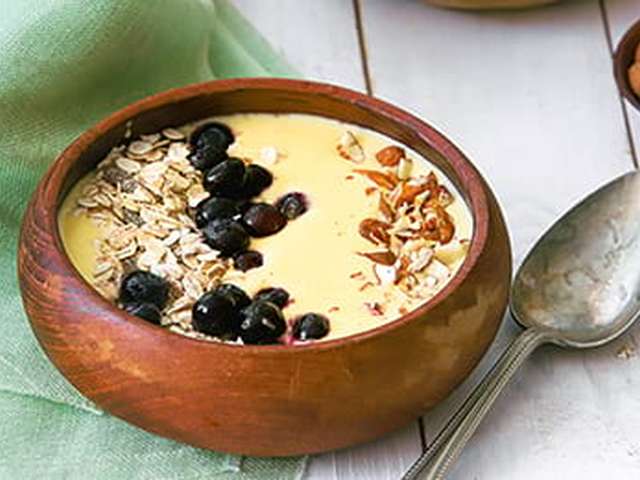 Foto Smoothiebowl met mango