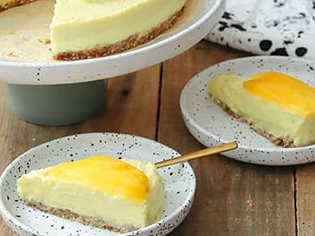 Foto Kwarktaart met mango