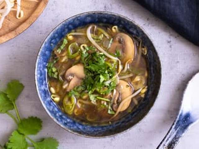 Foto Paddenstoelensoep met koriander