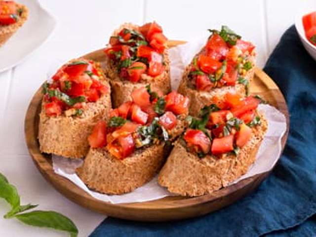 Foto Bruschetta met tomaat