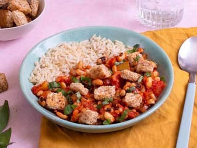 Foto Stoba di boonchi Wowo Pretu (stoofschotel van zwartoogbonen)