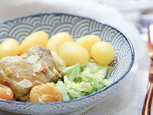 Foto Kipkarbonade met abrikozen