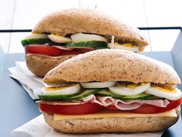 Foto Volkoren broodje gezond