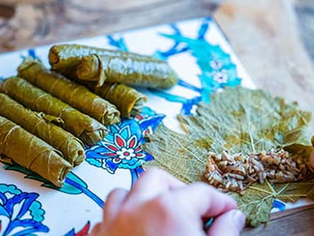 Foto Sarma (Turkse gevulde wijnbladeren)