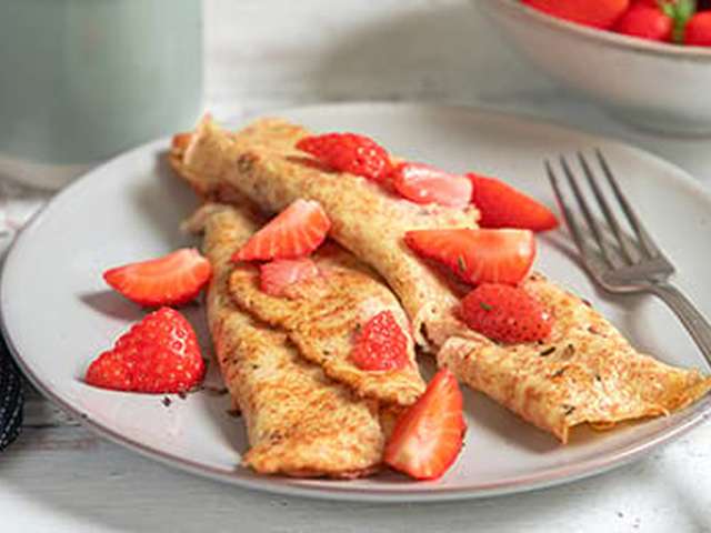 Foto Aardbeienpannenkoekjes met anijs