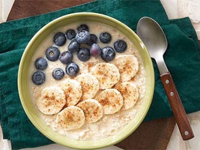 Foto Overnight oats met pindakaas