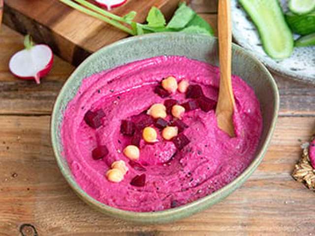 Foto Rode bieten hummus