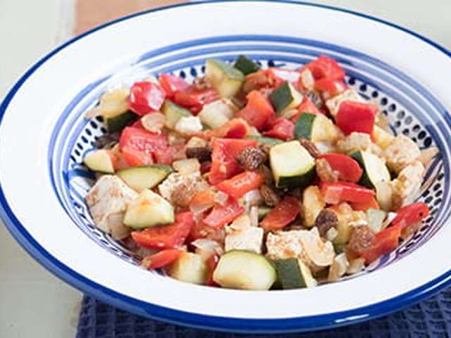 Foto Groentestoofpot met tofu