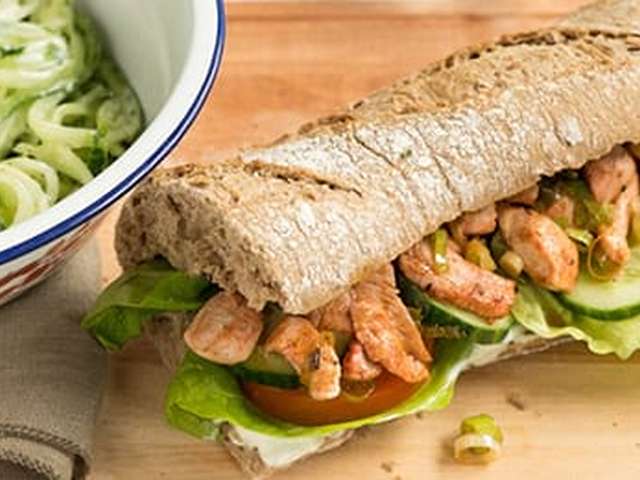 Foto Stokbrood met Indiase kip