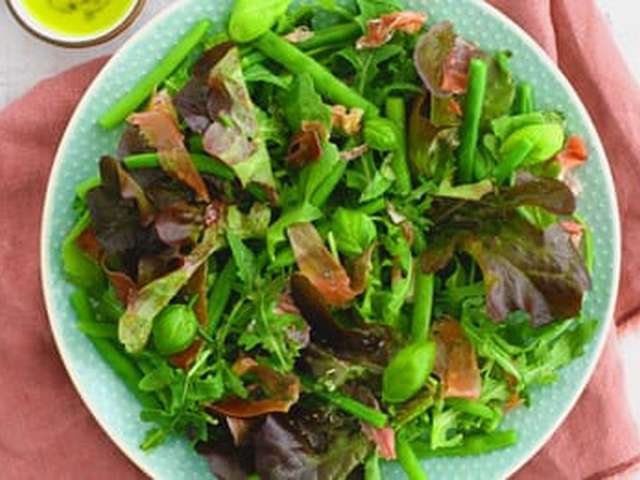 Foto Kruidensalade met sperzieboontjes